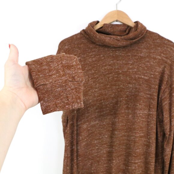 *Old Navy Brown Turtleneck Long Sleeve Maxi Dress - Picture 5 of 8